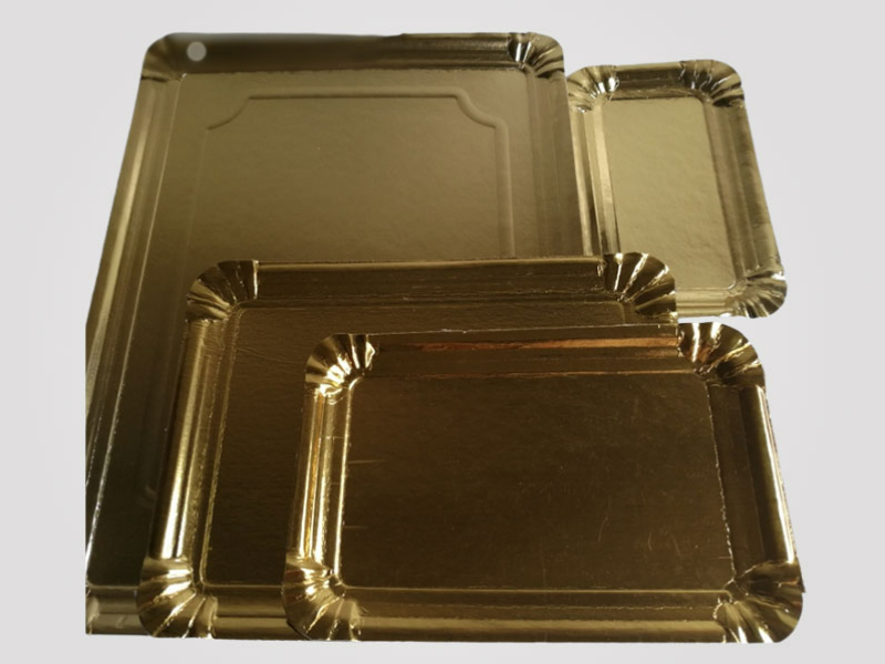 Bandeja de Cartón Dorada 14x21
