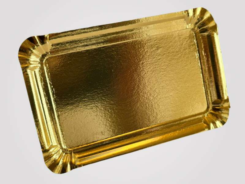 Bandeja de Cartón dorada 31x38
